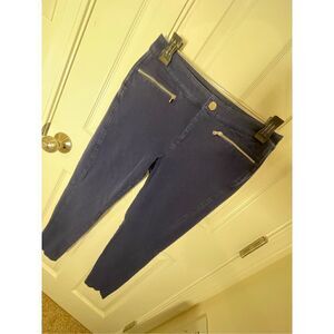 Lauren Ralph Lauren women’s navy blue skinny cropped pants size 4